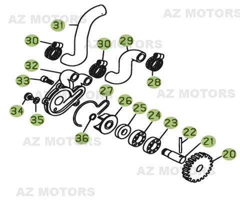 CIRCUIT DE LUBRIFICATION pour REV3-270-06