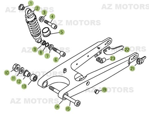 Fourche Arriere Suspension Ar BETA Pièces BETA REV 3-270cc  - [2006]