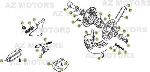 ROUE ARRIERE BETA REV3 270 06