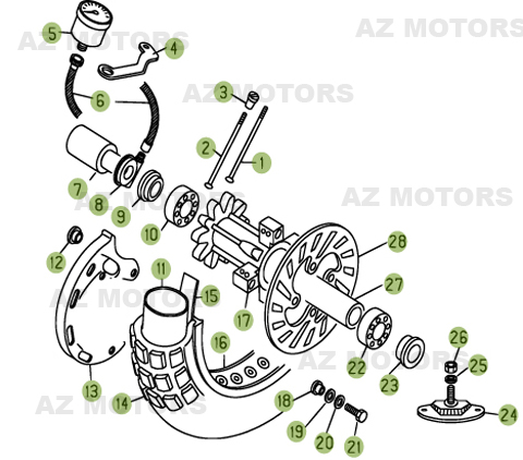 Roue Avant BETA Pièces BETA REV 3-270cc  - [2006]