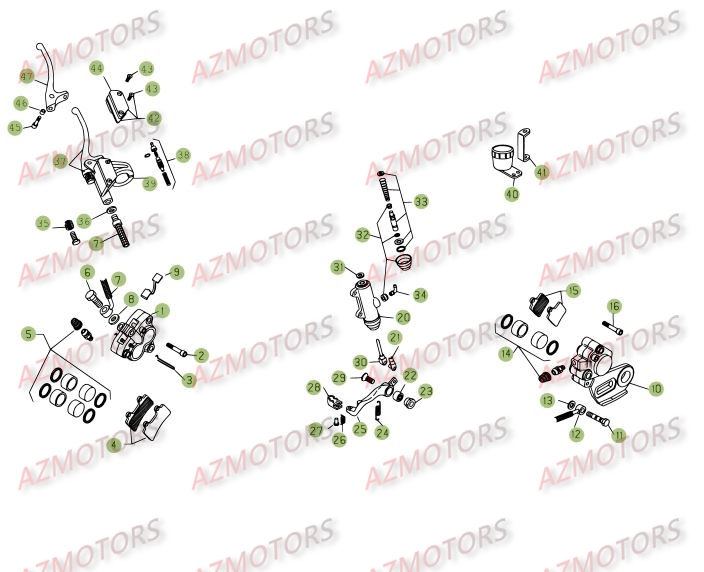 PLAQUETTES PINCES REV-3 ( COUPLE ) BETA pour FREINS de REV3-270-08