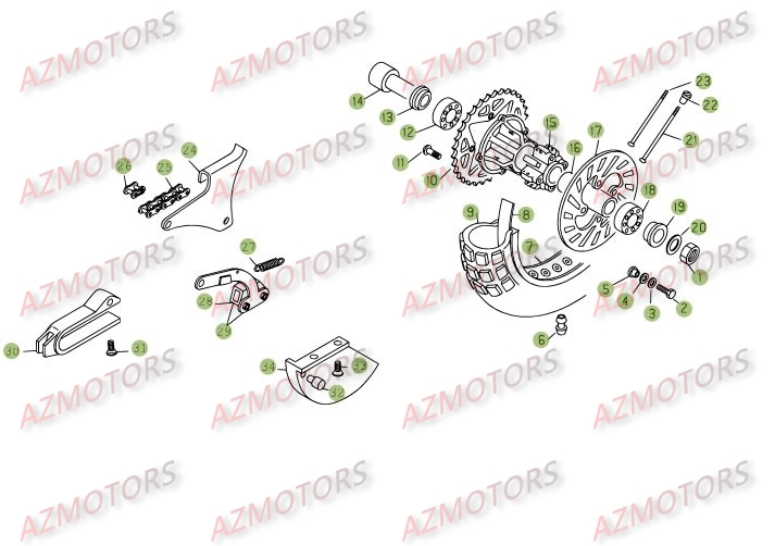 ROUE ARRIERE BETA REV3 270 08