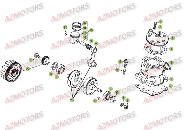 VILEBREQUIN   PISTON   CONTRE ARBRE BETA REV3 270 08