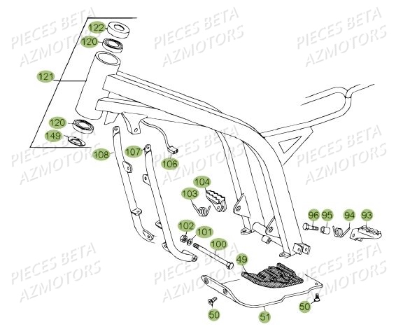 ACCESSOIRES DU CHASSIS pour REV 80 09