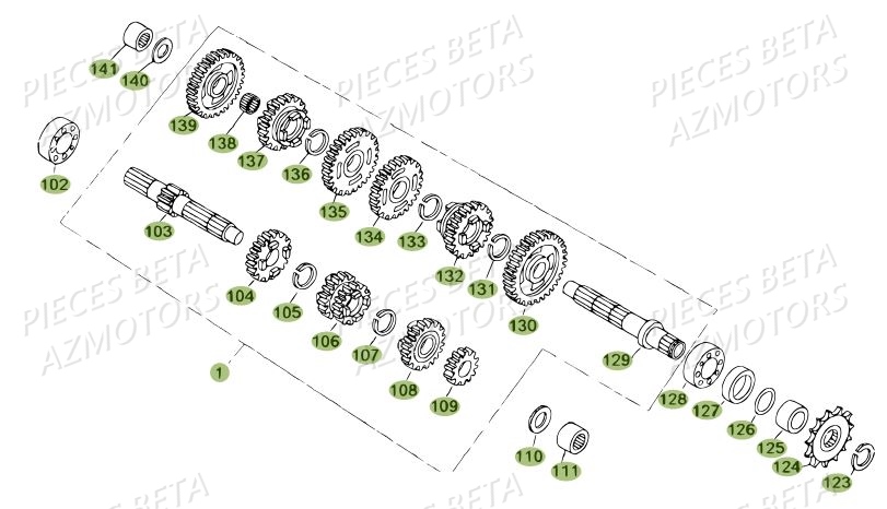 Boite A Vitesses BETA Pièces BETA REV 80 - [2009]