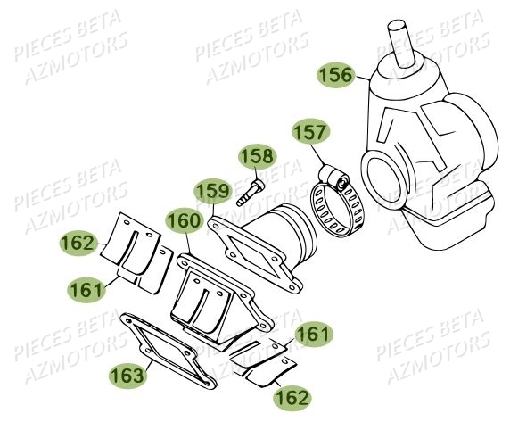 Carburateur BETA Pièces BETA REV 80 - [2009]