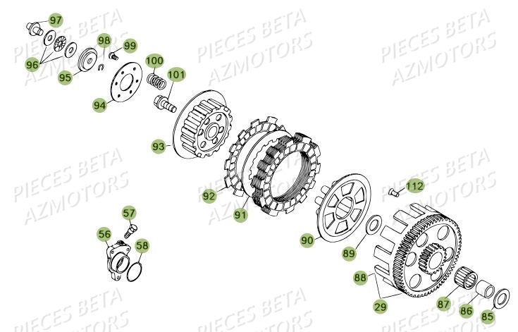 Embrayage BETA Pièces BETA REV 80 - [2009]