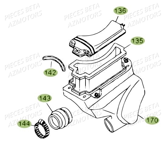 Filtre A Air BETA Pièces BETA REV 80 - [2009]