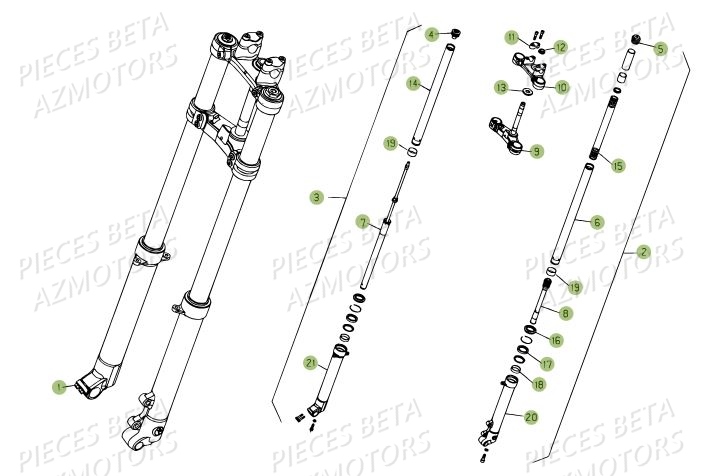 Fourche BETA Pièces BETA REV 80 - [2009]