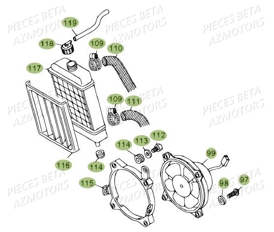 RADIATEUR AZMOTORS REV 80 09