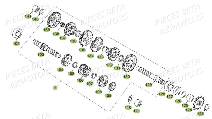 Boite A Vitesses BETA Pièces BETA REV 80 - [2010-2011]