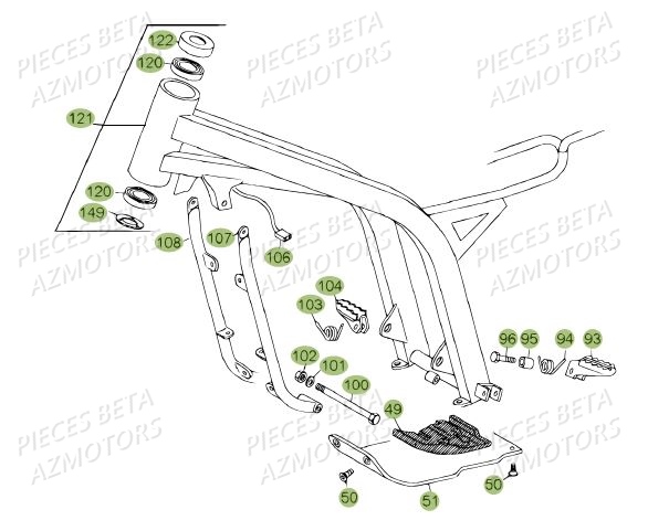 CHASSIS_DU_N_SERIE_200336_A_200448 BETA Pièces BETA REV 80 - [2010-2011]