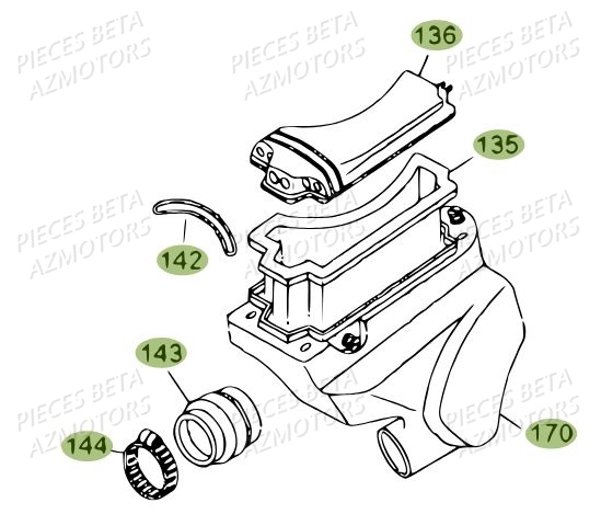 Filtre A Air BETA Pièces BETA REV 80 - [2010-2011]