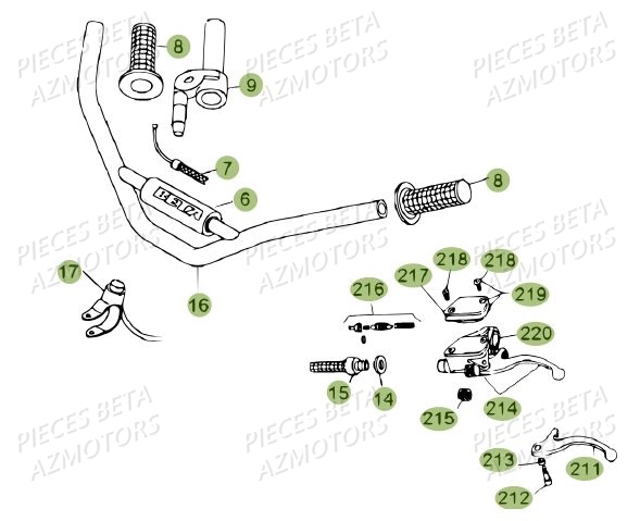 GUIDON DU N SERIE 200001 A 200335 BETA REV 80 10