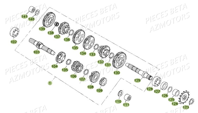 Boite A Vitesses BETA Pièces BETA REV 80 - [2012]