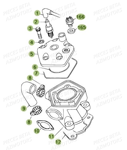CYLINDRE BETA Pièces BETA REV 80 - [2012]