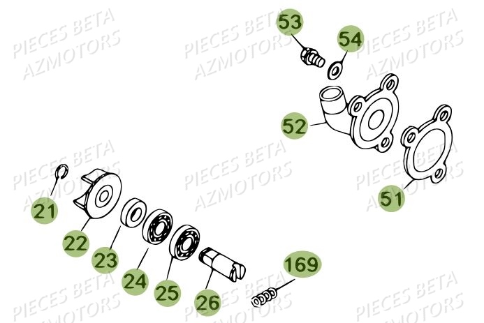 Pompe A Eau BETA Pièces BETA REV 80 - [2012]