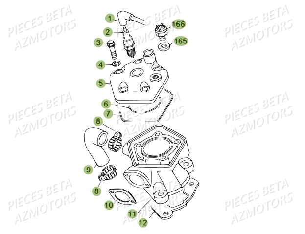 Cylindre BETA Pièces BETA REV 80 - (2013)