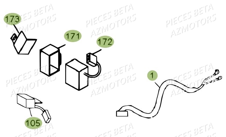 Equipements Electrique BETA Pièces BETA REV 80 - (2013)
