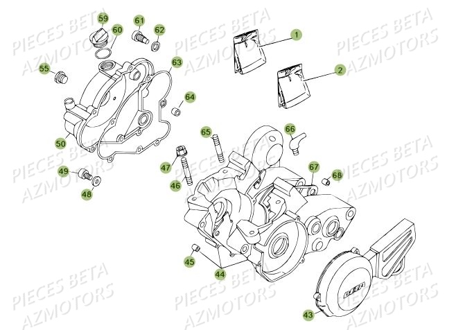 Carter AZMOTORS Pièces BETA REV 80 - (2014)