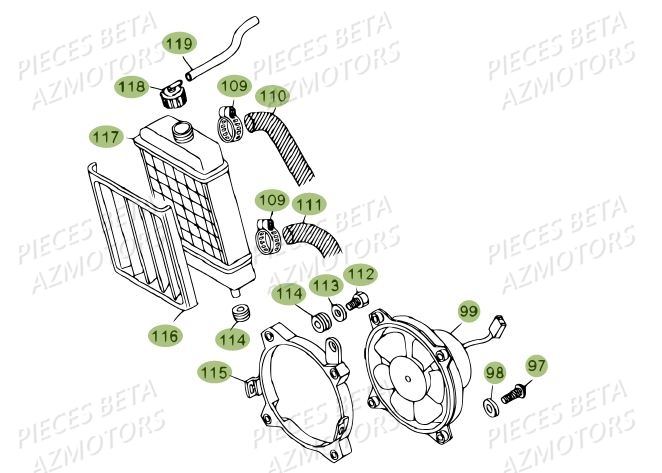 RADIATEUR AZMOTORS REV 80 14