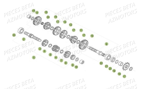 Boite A Vitesses BETA Pièces BETA REV 80 - (2015)