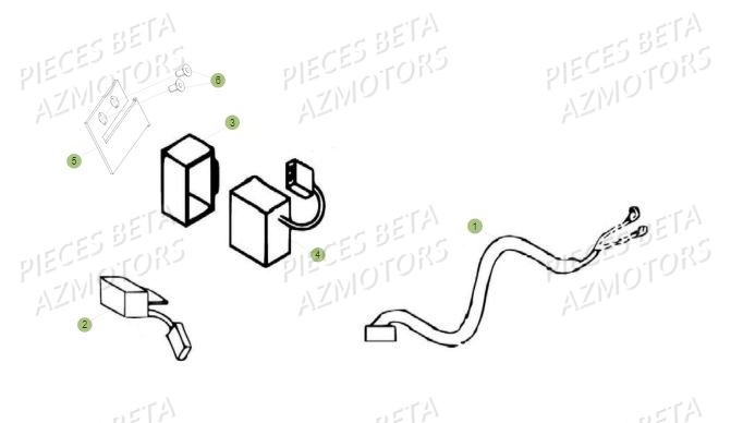 Equipement Electrique BETA Pièces BETA REV 80 - (2015)