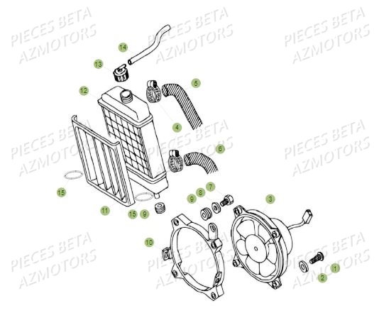 Radiateur BETA Pièces BETA REV 80 - (2015)