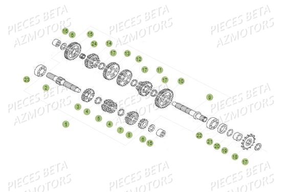 Boite A Vitesses BETA Pièces BETA REV 80 - (2016)
