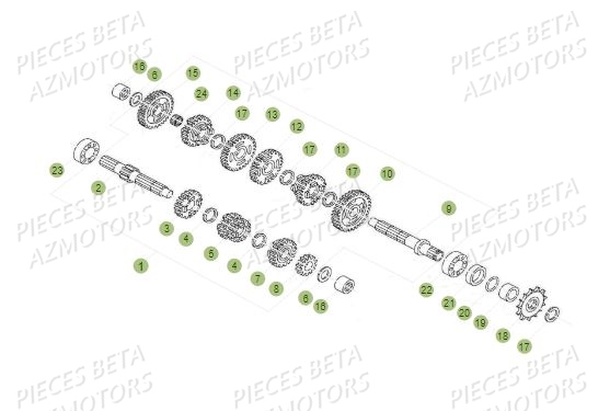 BOITE A VITESSES BETA REV 80 16