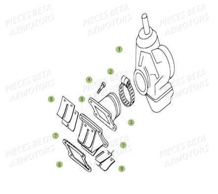 CARBURATEUR BETA REV 80 16