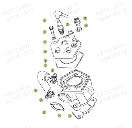 Cylindre BETA Pièces BETA REV 80 - (2016)