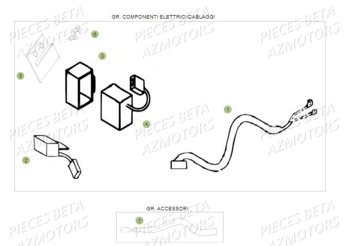 Equipement Electrique BETA Pièces BETA REV 80 - (2016)