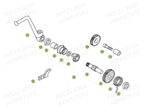 Kick Starter BETA Pièces BETA REV 80 - (2016)