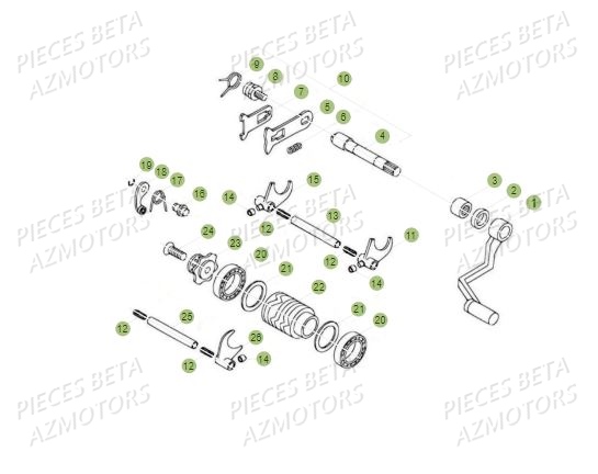 Selecteur BETA Pièces BETA REV 80 - (2016)