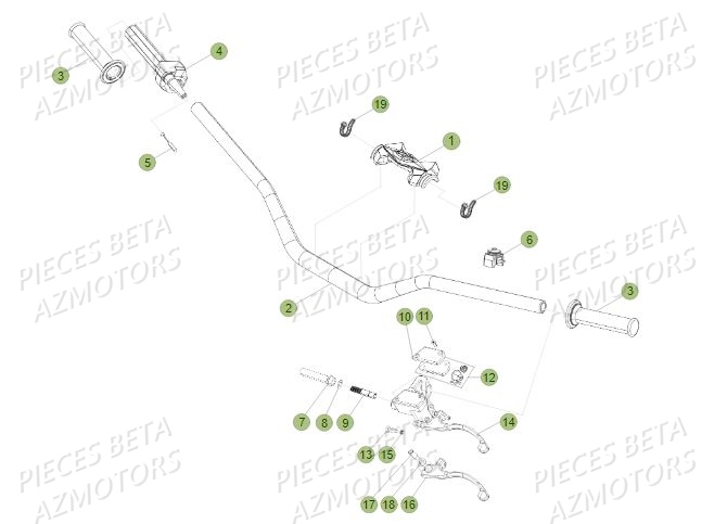 Guidon BETA Pièces BETA REV 80 - (2017)