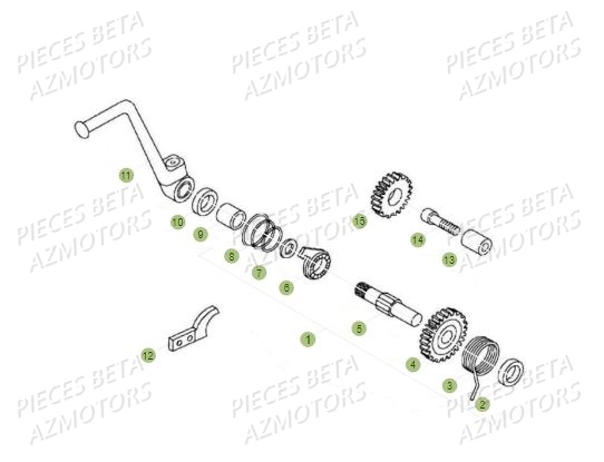 Kick Starter BETA Pièces BETA REV 80 - (2017)