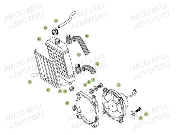 Radiateur BETA Pièces BETA REV 80 - (2017)