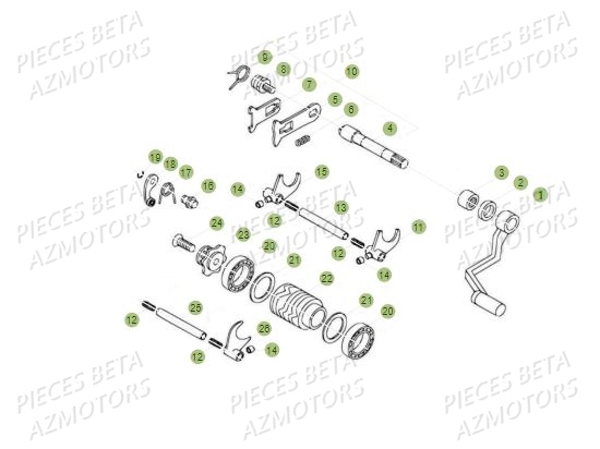Selecteur BETA Pièces BETA REV 80 - (2017)