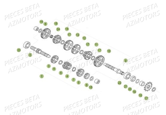 Boite A Vitesses BETA Pièces BETA REV 80 - (2018)