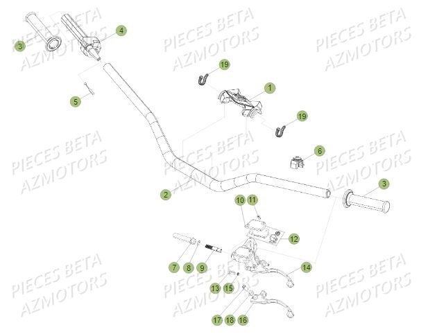 Guidon BETA Pièces BETA REV 80 - (2018)