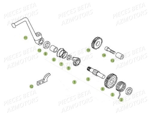 Kick Starter BETA Pièces BETA REV 80 - (2018)