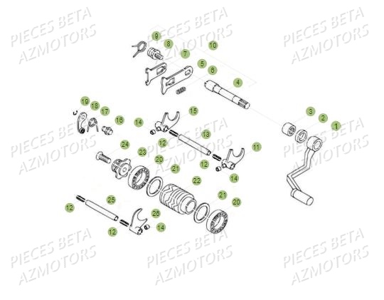 Selecteur BETA Pièces BETA REV 80 - (2018)