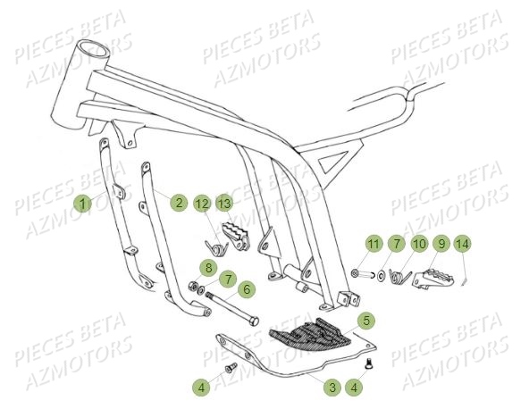 Accessoires Du Chassis BETA Pièces BETA REV 80 - (2019)