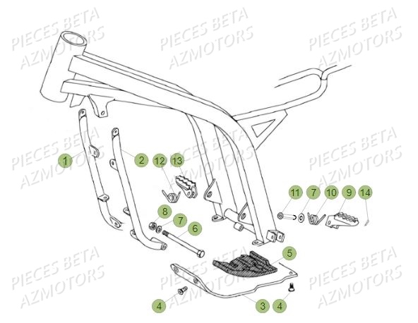 ACCESSOIRES DU CHASSIS pour REV 80 19