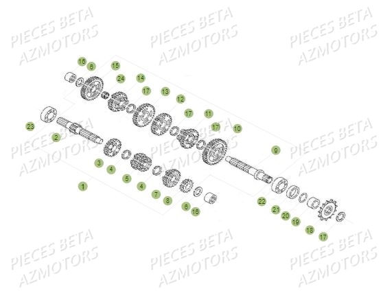 Boite A Vitesses BETA Pièces BETA REV 80 - (2019)