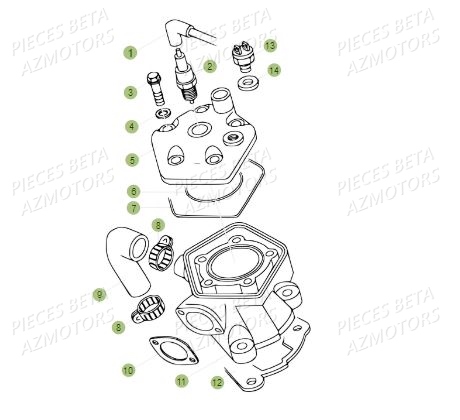 Cylindre BETA Pièces BETA REV 80 - (2019)