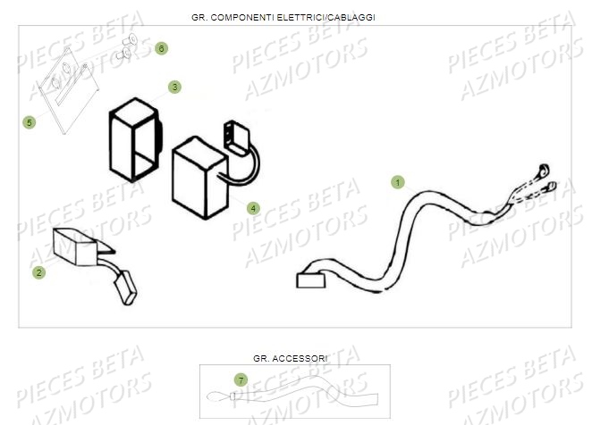 Equipement Electrique BETA Pièces BETA REV 80 - (2019)