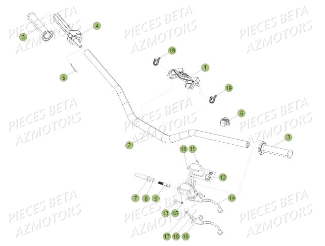 Guidon BETA Pièces BETA REV 80 - (2019)