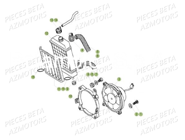 Radiateur BETA Pièces BETA REV 80 - (2019)